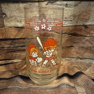 Vintage 1976 Coca Cola Urchins Glass Good Friends Score A Perfect Hit Baseball